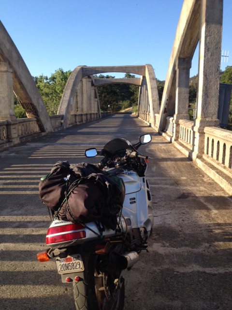 Concrete bridge across Cache Creek