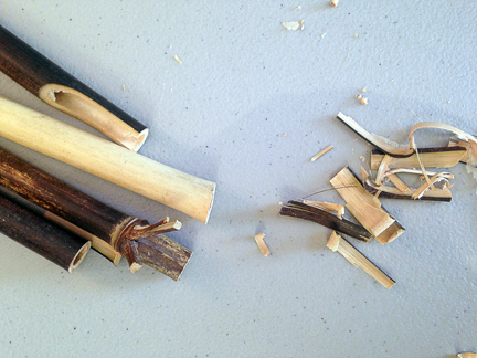 Pairings from bamboo pens cut by Ward Dunham