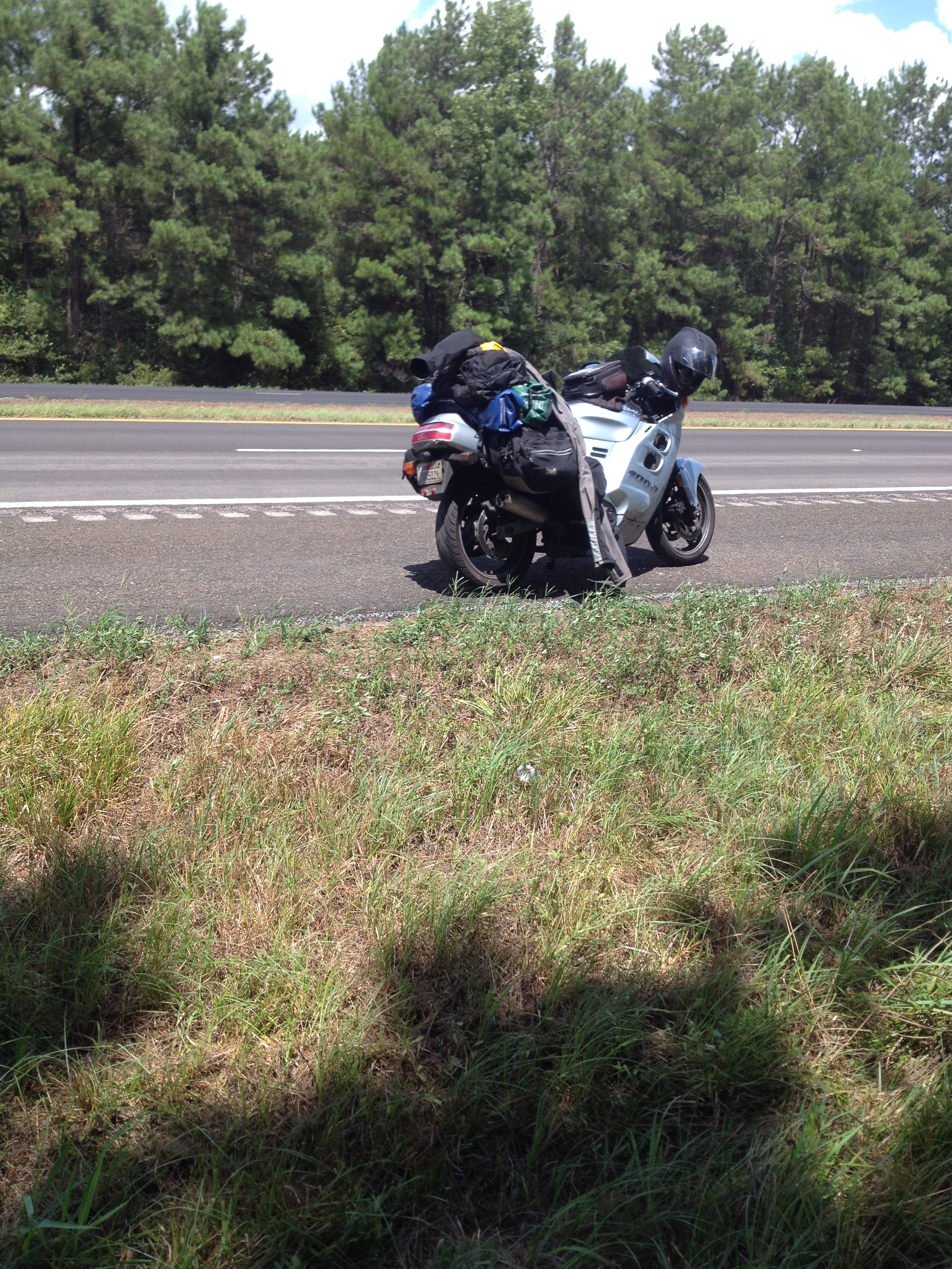 Breakdown on Hwy 59, Texas