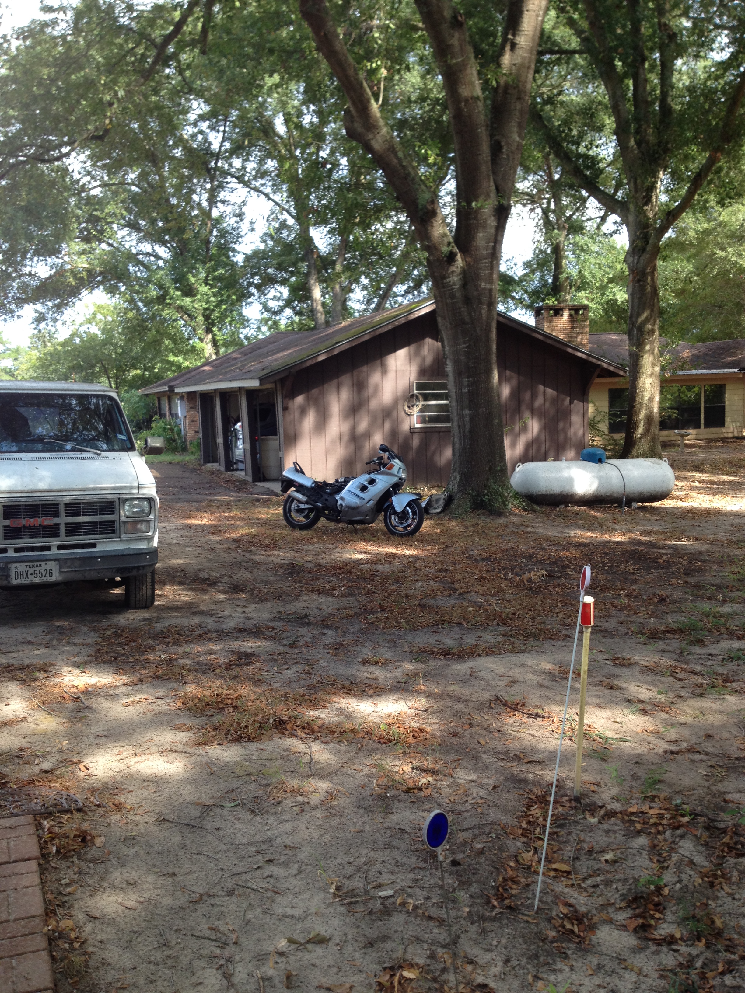 At the Nacogdoches motorcycle recovery center