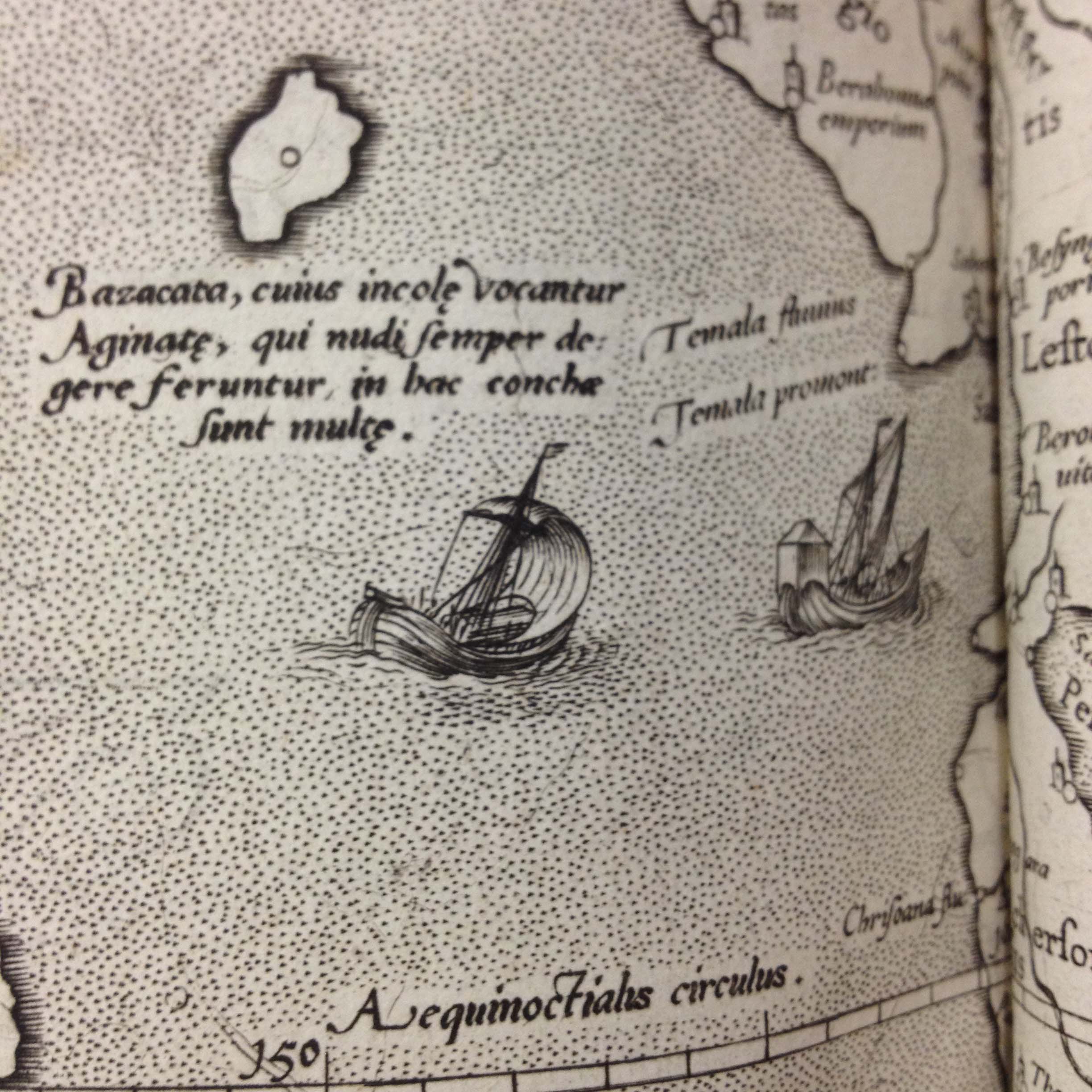 Cl. Ptolemaei Alexandrini Geographiae libri octo / 1584 Mercator's map detail. Newberry Library VAULT Ayer 6 .P9 1584 